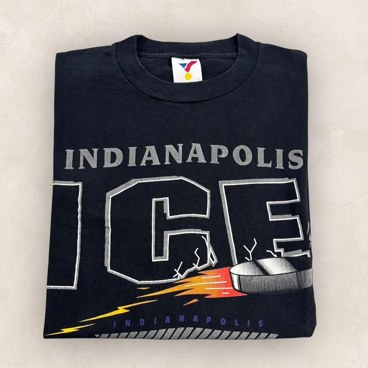 Vintage 90s USA Indianapolis Ice IHL ice hockey graphic t-shirt