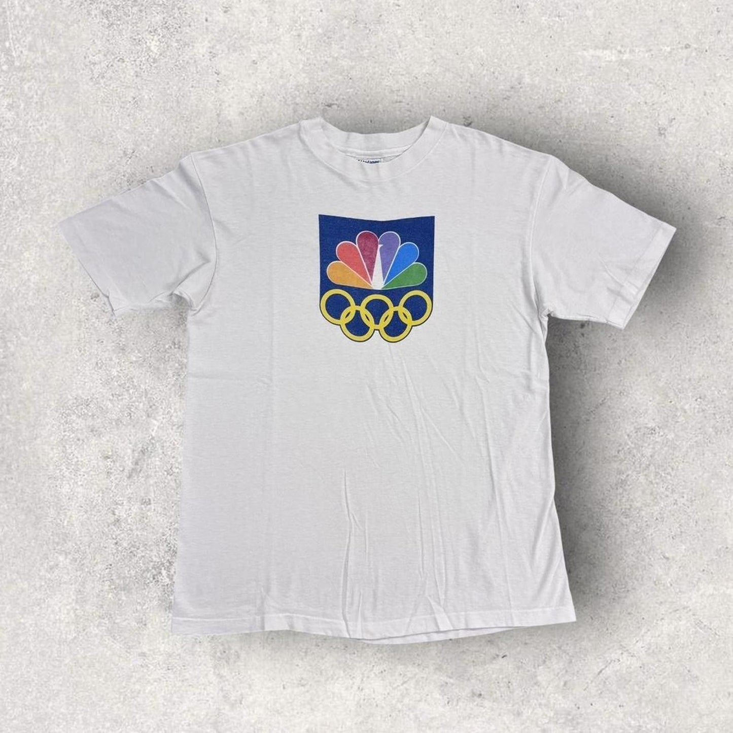 Vintage 80s NBC Seoul Olympics 1988 summer games athletics South Korea t-shirt