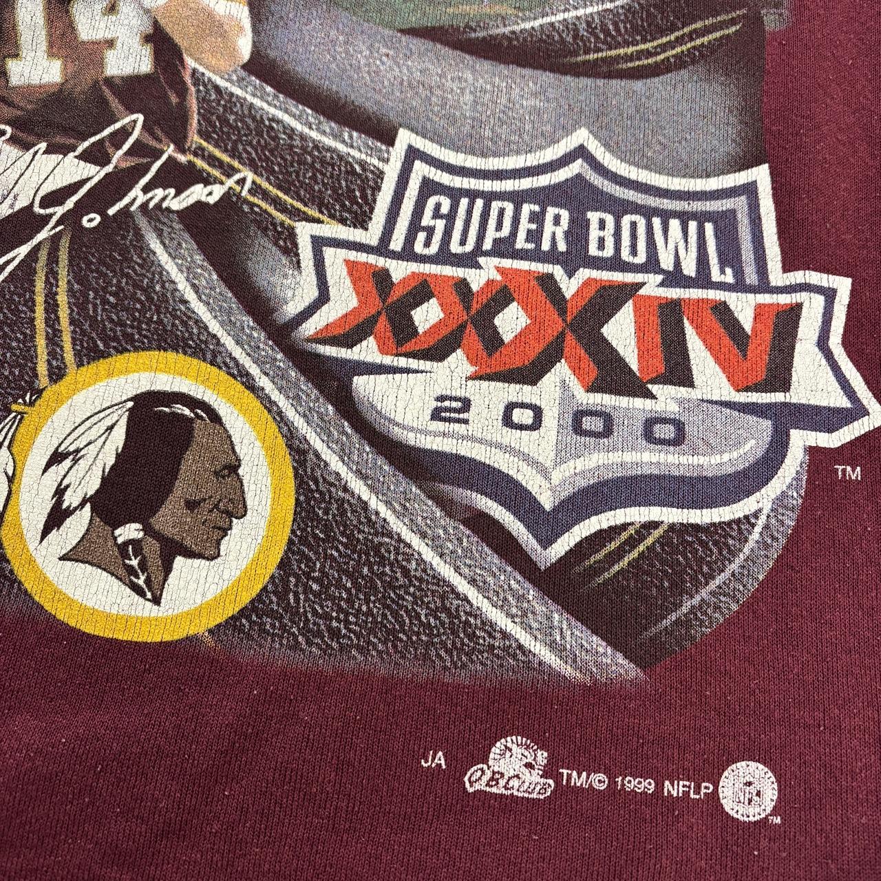 Vintage 90s USA Washington Redskins NFL American Football Super Bowl 34 graphic sweatshirt