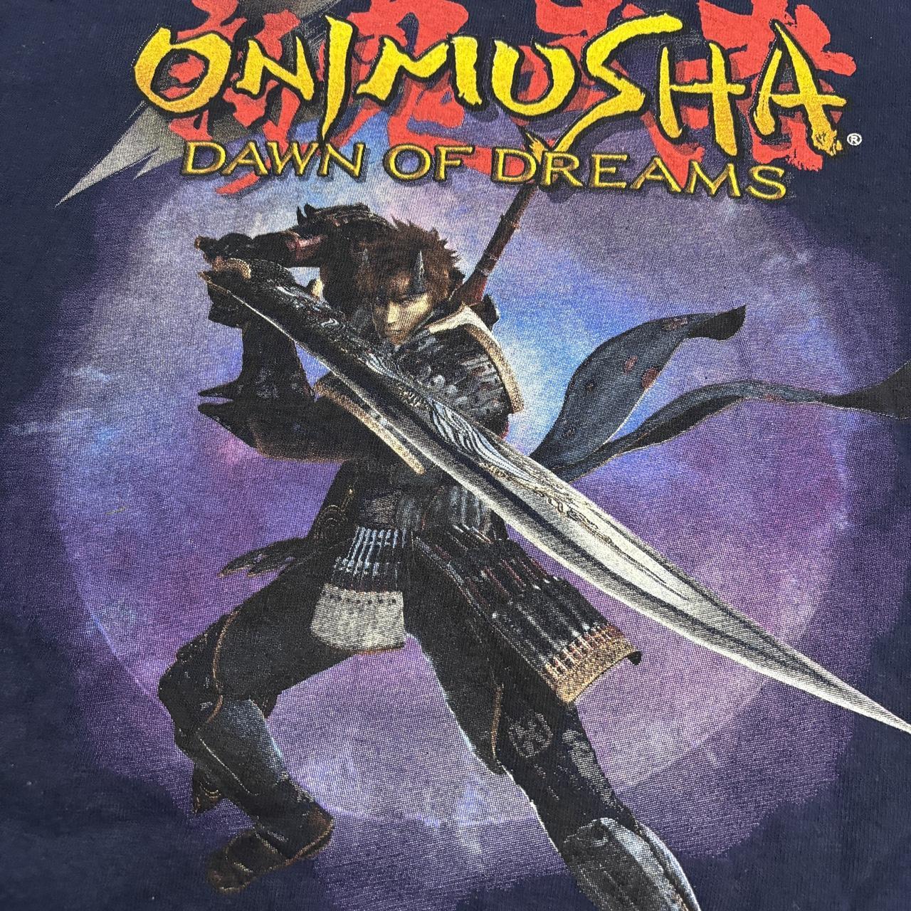 Vintage Y2K Onimusha Dawn of Dreams Capcom RPG game PS2 graphic t-shirt