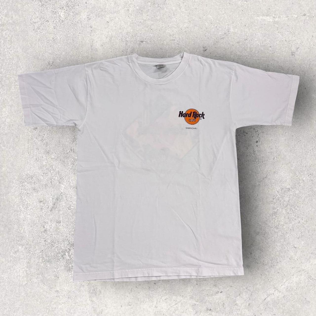Vintage 90s Hard Rock Cafe Shanghai China bar restaurant graphic t-shirt