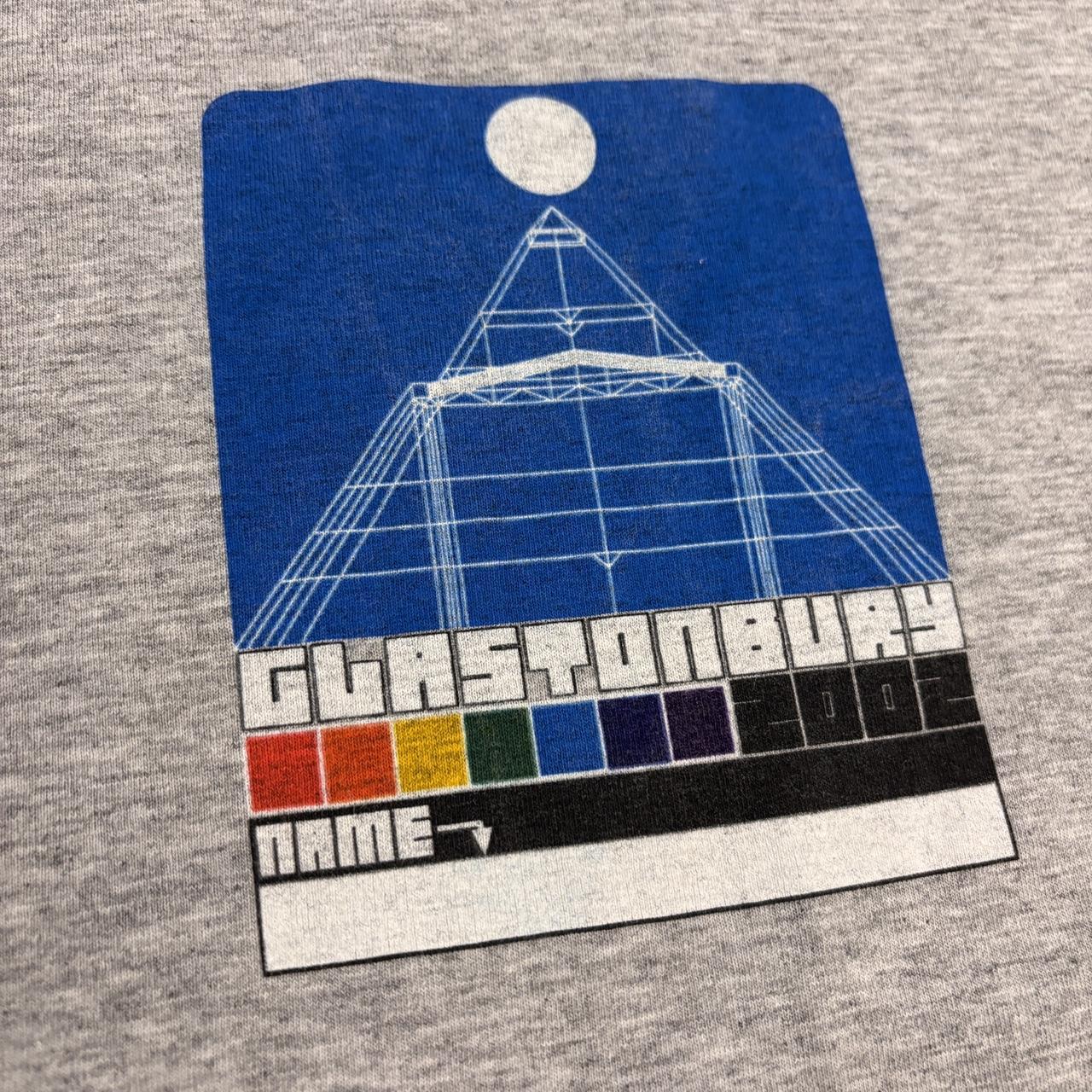 Vintage Y2K Glastonbury Festival 2002 graphic band t-shirt