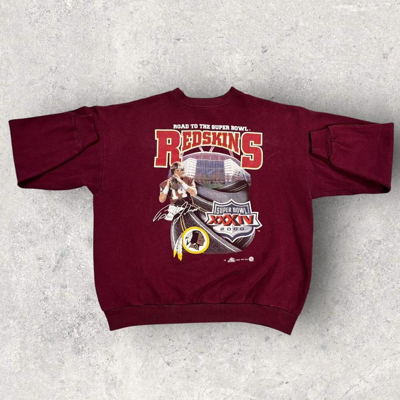 Vintage 90s USA Washington Redskins NFL American Football Super Bowl 34 graphic sweatshirt