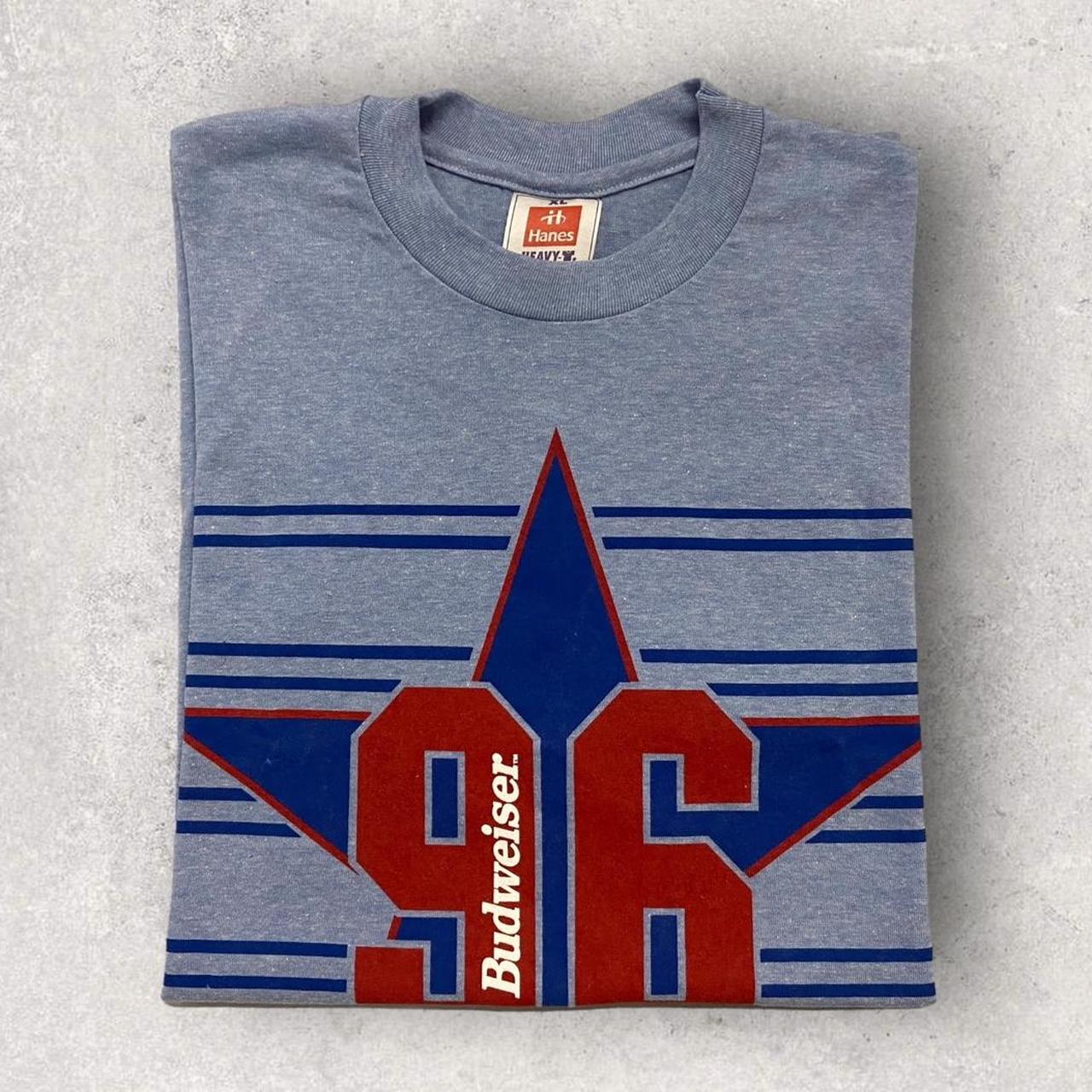 Vintage 90s USA Budweiser beer alcohol promotional graphic t-shirt