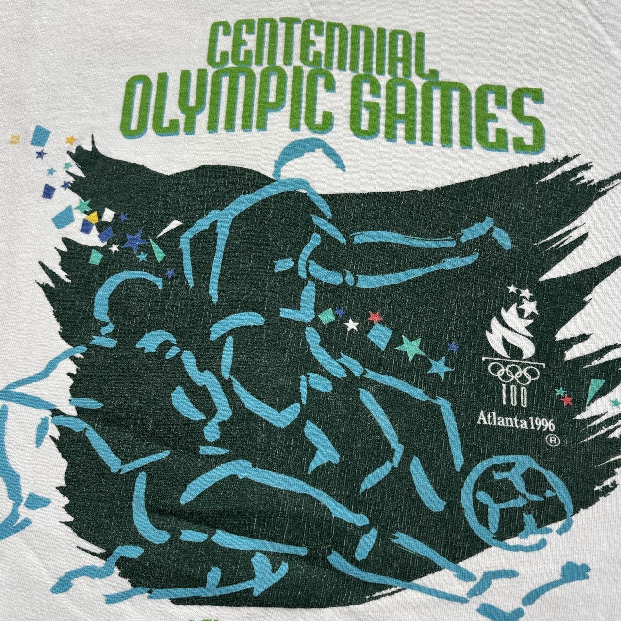 Vintage 90s USA Atlanta Olympics ‘96 summer games soccer t-shirt