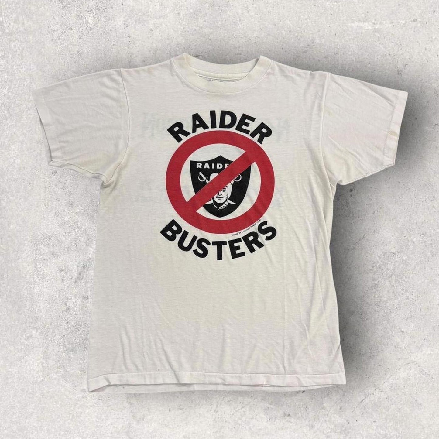 Vintage 80s USA Seattle Seahawks Raider busters NFL American Football t-shirt
