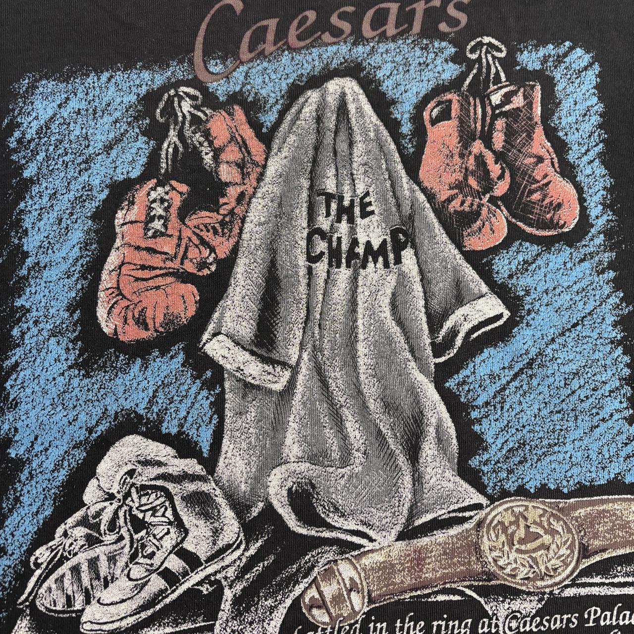 Vintage 90s USA Caesars Palace boxing home of champions graphic t-shirt