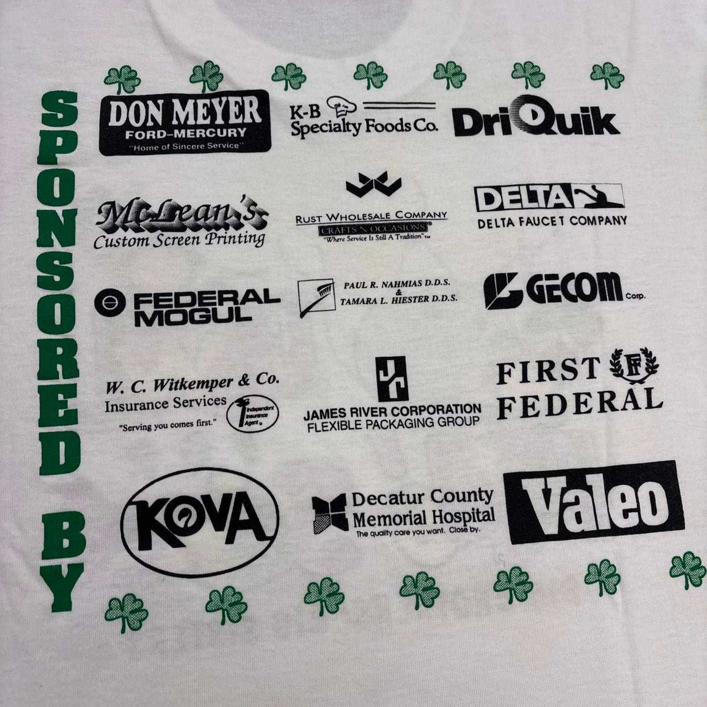 Vintage 90s USA bowling for kids sake charity fundraiser leprechaun t-shirt