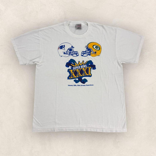 Vintage 90s USA Super Bowl 31 NFL American Football New Orleans graphic t-shirt