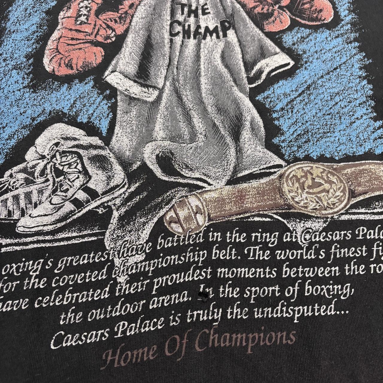 Vintage 90s USA Caesars Palace boxing home of champions graphic t-shirt