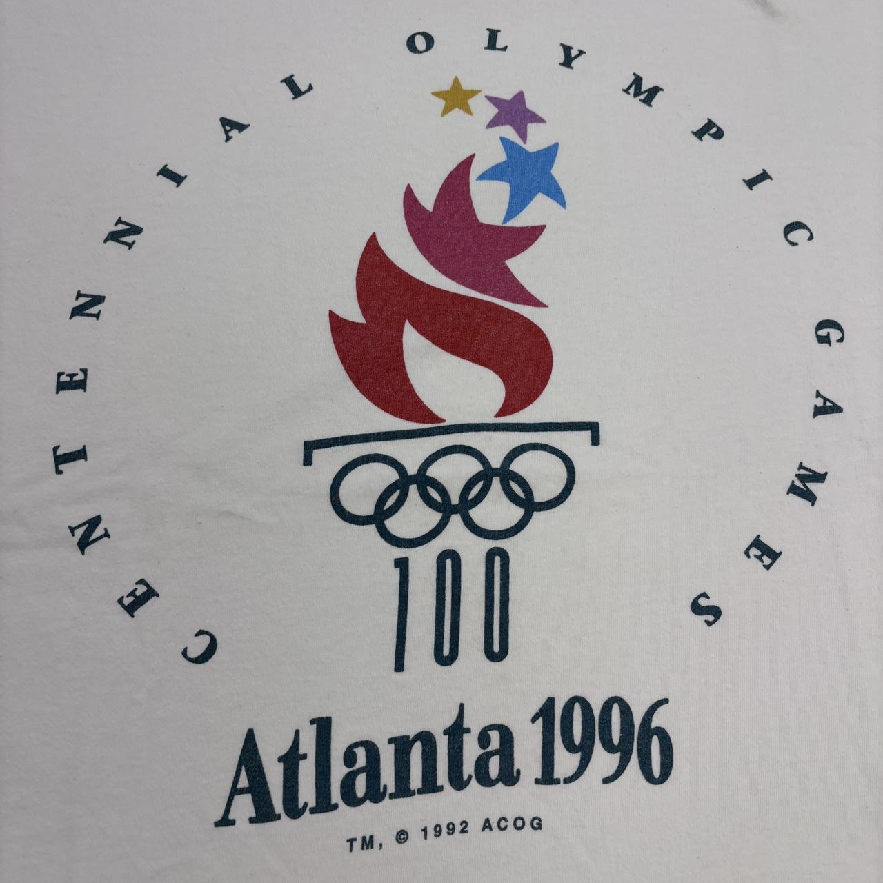Vintage 90s USA Atlanta Olympics summer games athletics torch t-shirt