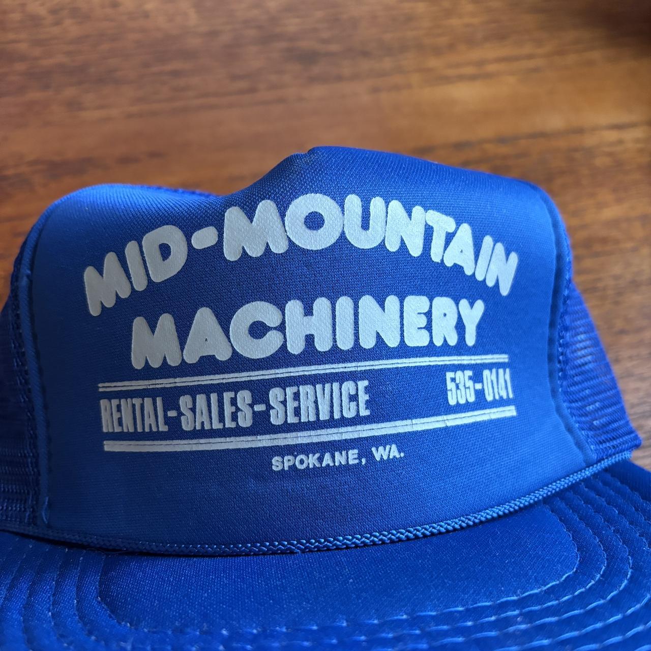 Vintage 90s USA mid mountain machinery Spokane Washington trucker cap