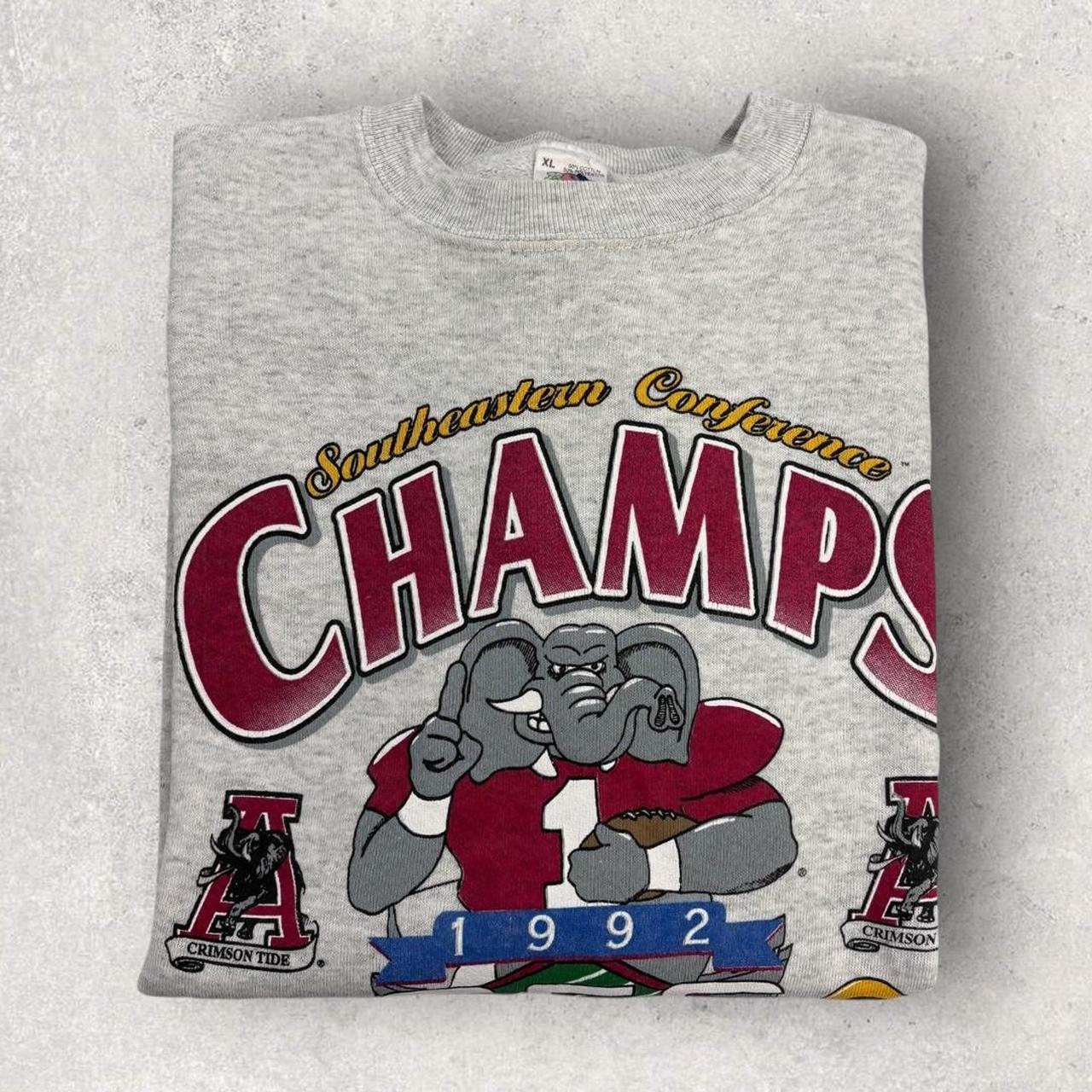 Vintage 90s USA University of Alabama crimson tide American Football SEC champions sweatshirt