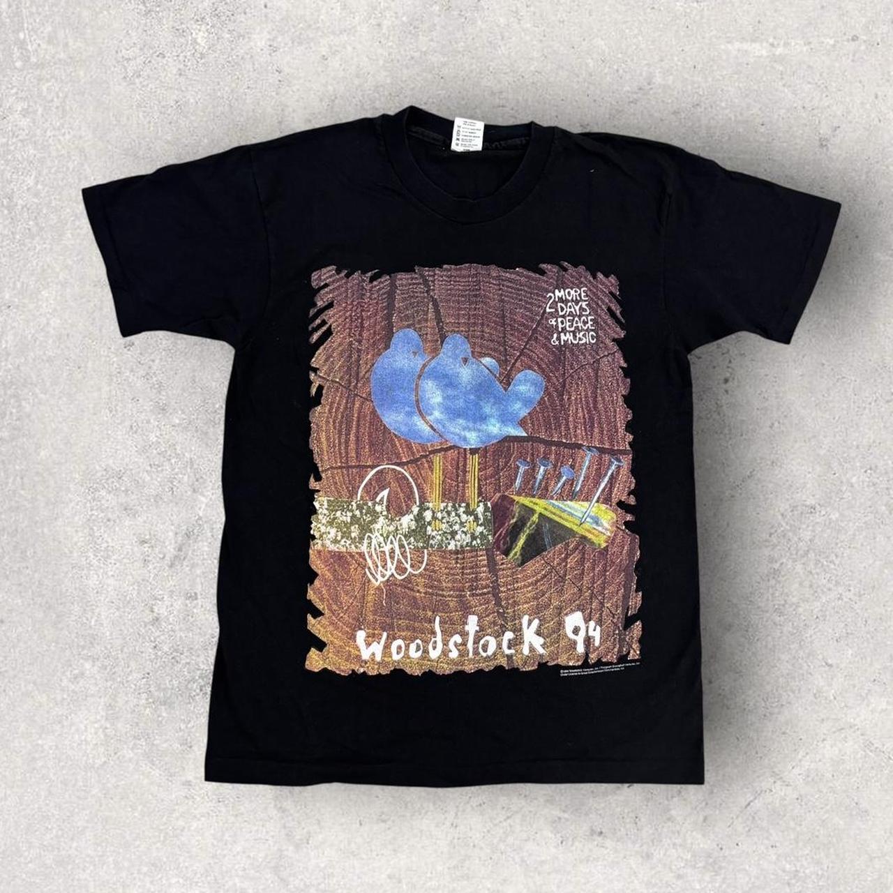 Vintage 90s USA Woodstock music festival New York band t-shirt