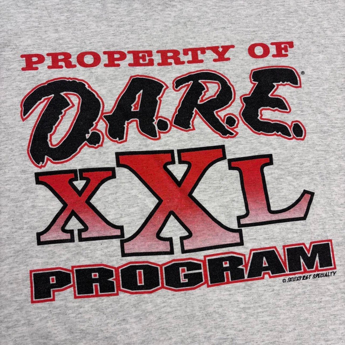 Vintage 90s usa DARE XXL Program drug resistance and education graphic t-shirt
