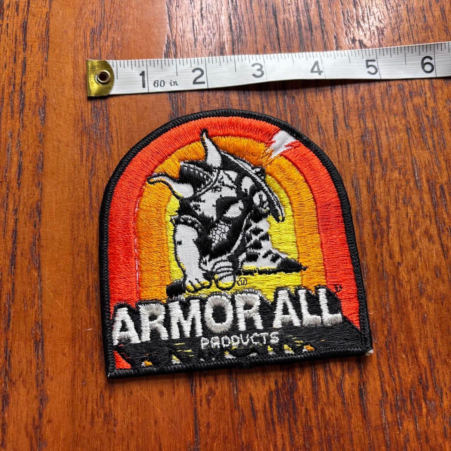 Vintage 90s USA Armor All products automobile protection embroidered patch