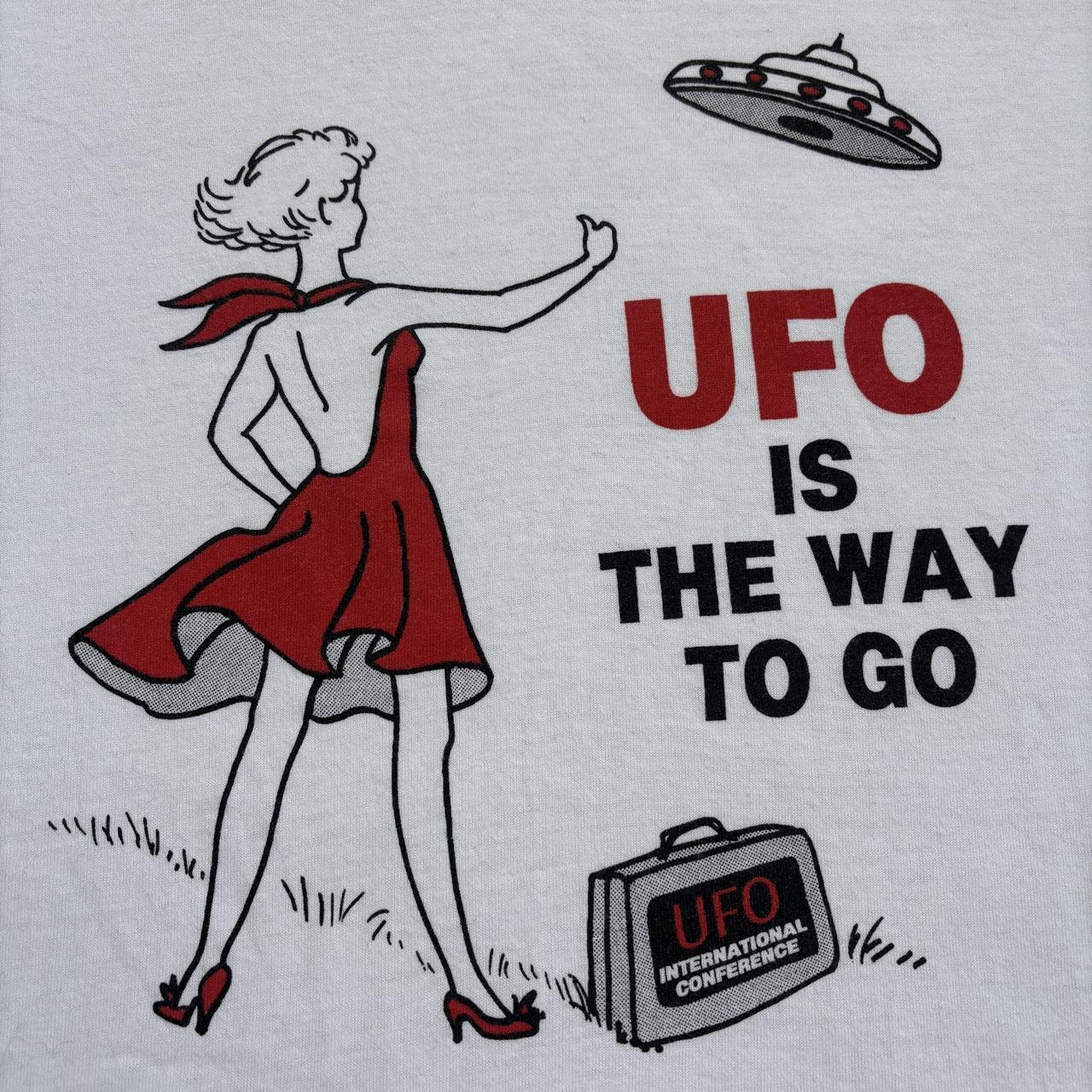 Vintage 90s USA aliens UFO international conference Arizona souvenir t-shirt