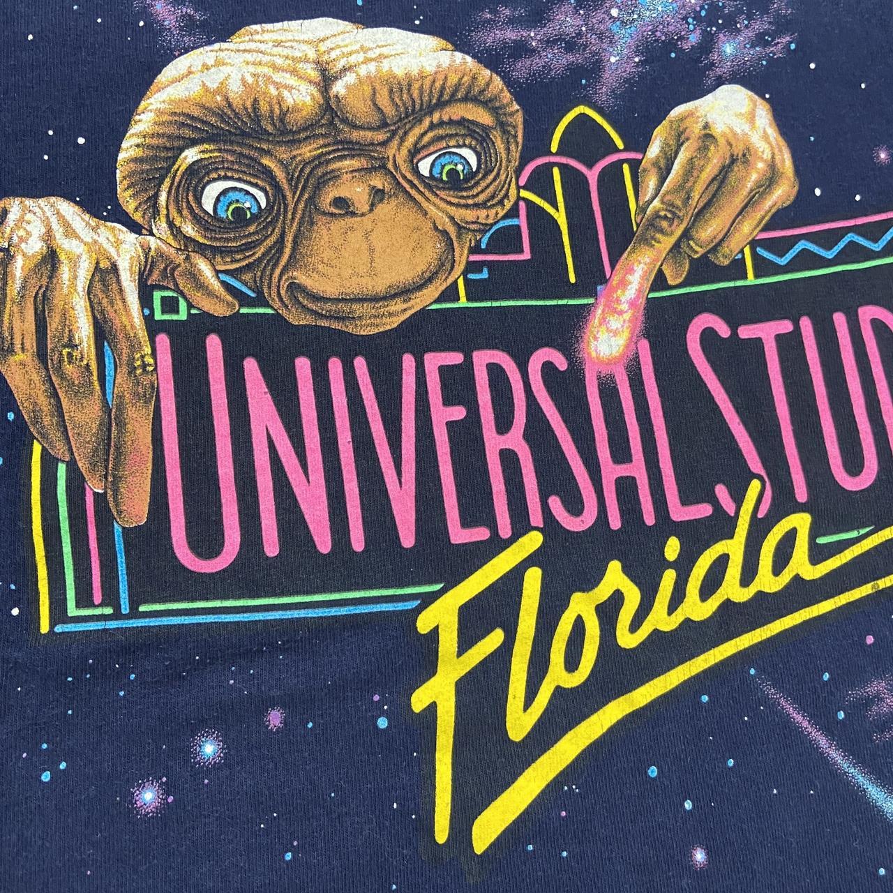 Vintage 90s USA Universal Studios Florida ET extra terrestrial film movie graphic t-shirt