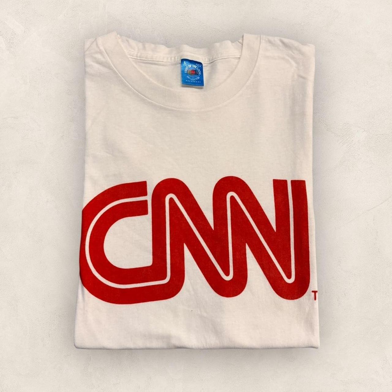 Vintage 90s USA CNN cable news network TV graphic t-shirt