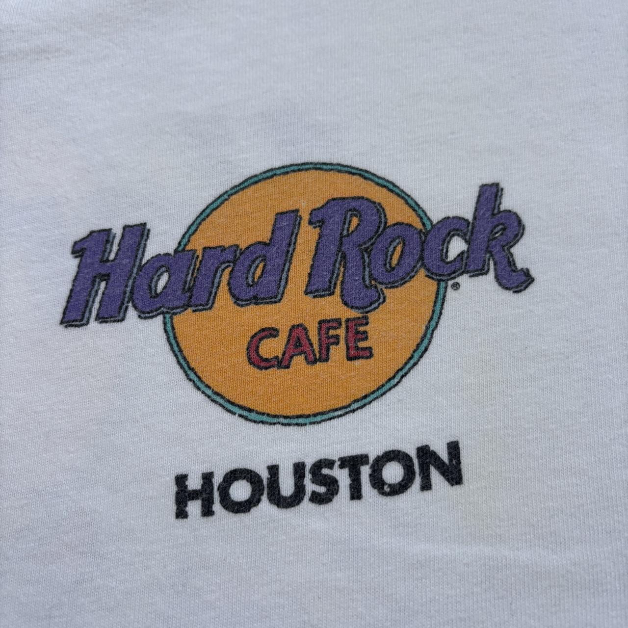 Vintage 90s USA Hard Rock Cafe Houston Texas bar restaurant souvenir t-shirt