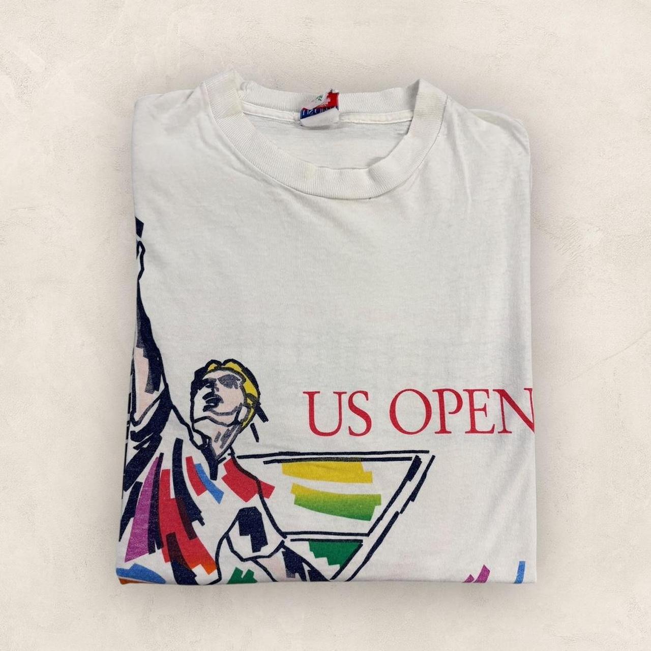 Vintage 90s US Open 1992 tennis tournament ATP Tour graphic t-shirt