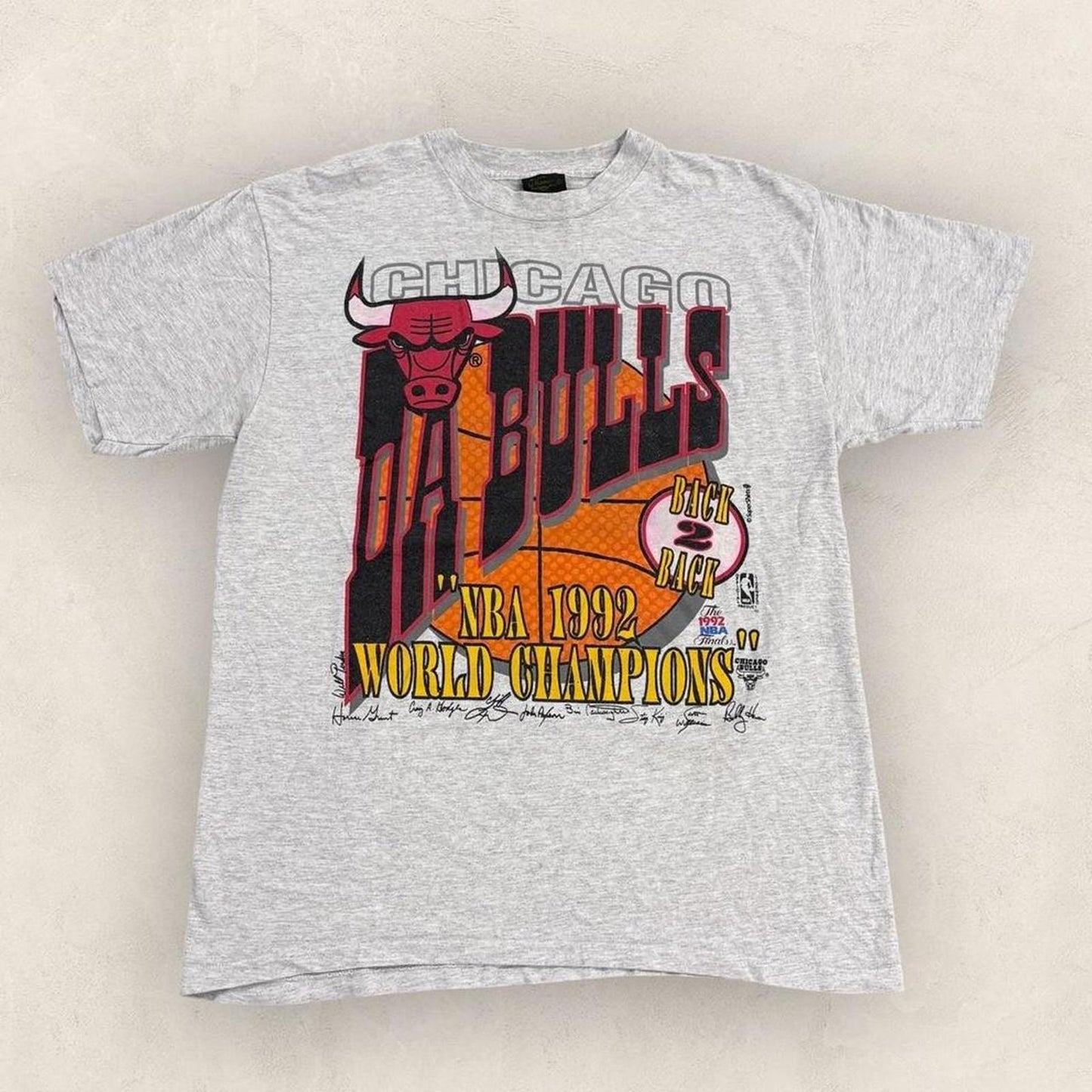 Vintage 90s USA Chicago Bulls NBA Finals basketball 1992 champions t-shirt