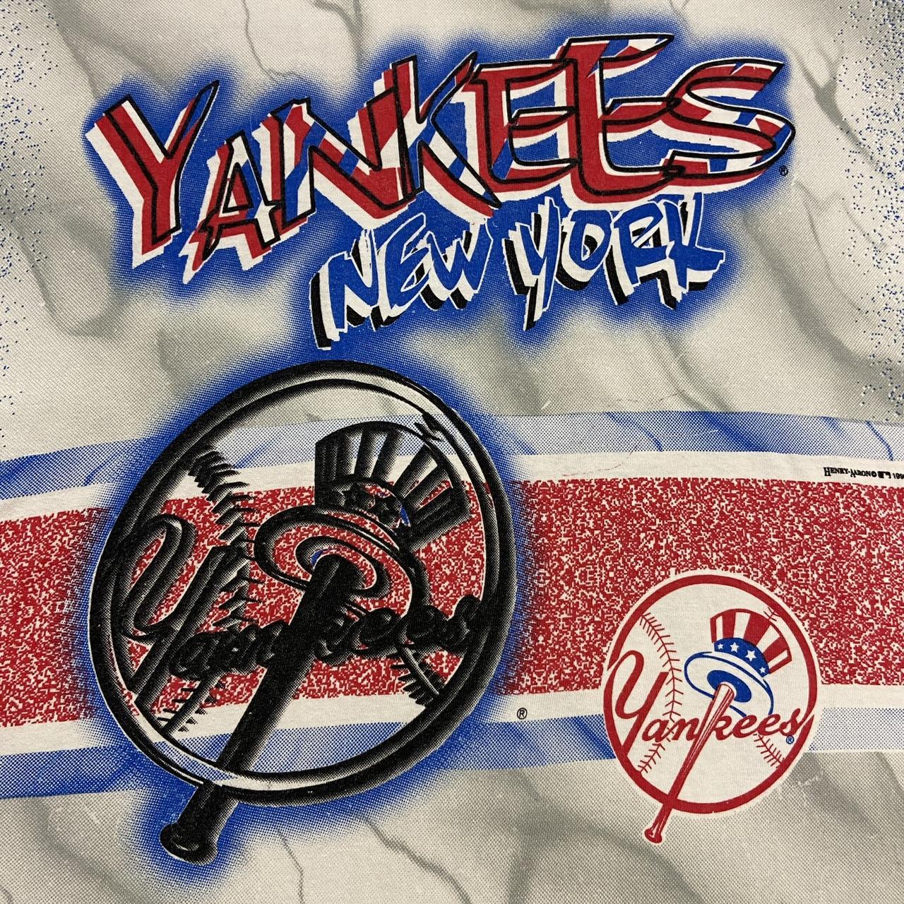 Vintage 90s USA New York Yankees MLB Major League Baseball AOP graphic t-shirt