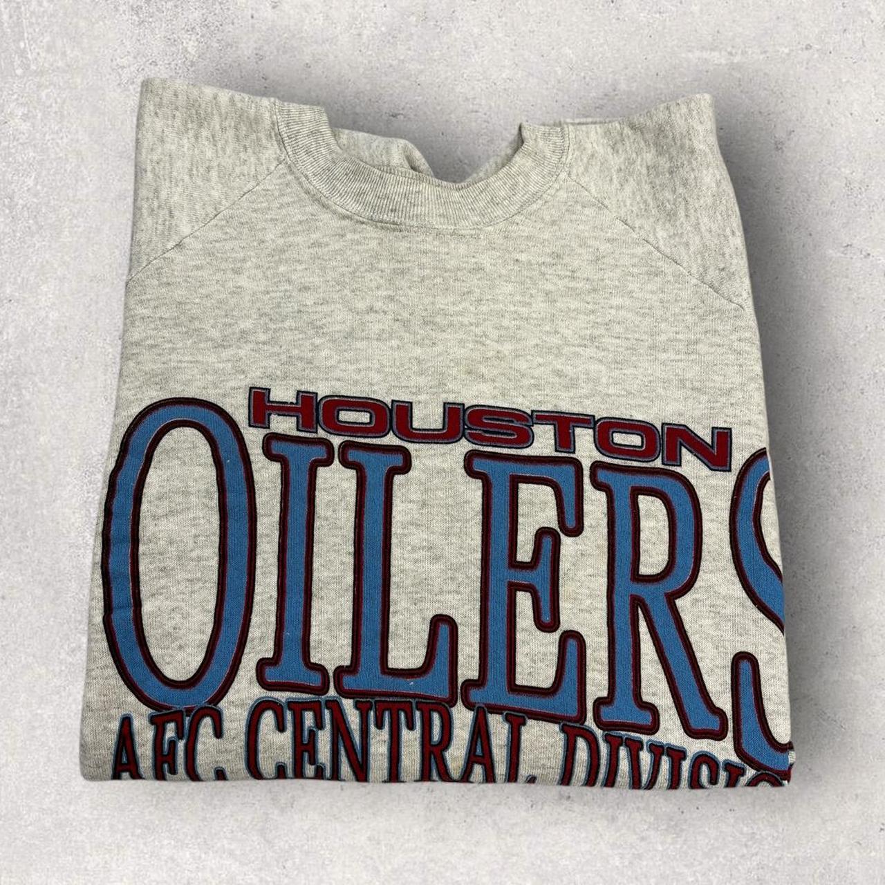 Vintage 90s USA Houston Oilers NFL American Football AFC champions graphic sweatshirt