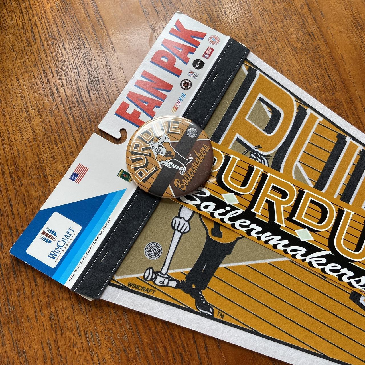 Vintage 90s USA Purdue Boilermakers Indiana university varsity team pennant