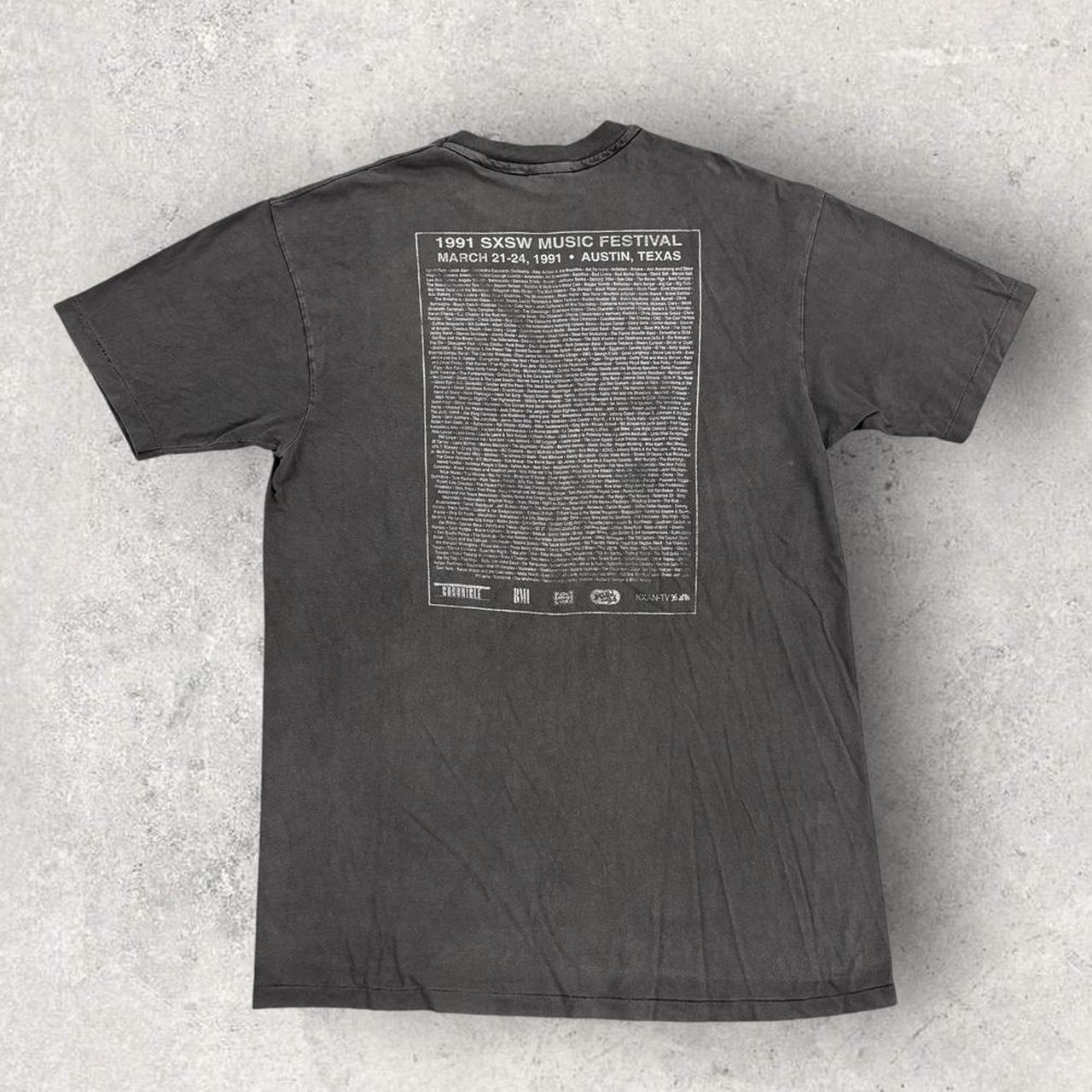 Vintage 90s USA SXSW music festival Austin Texas graphic band t-shirt