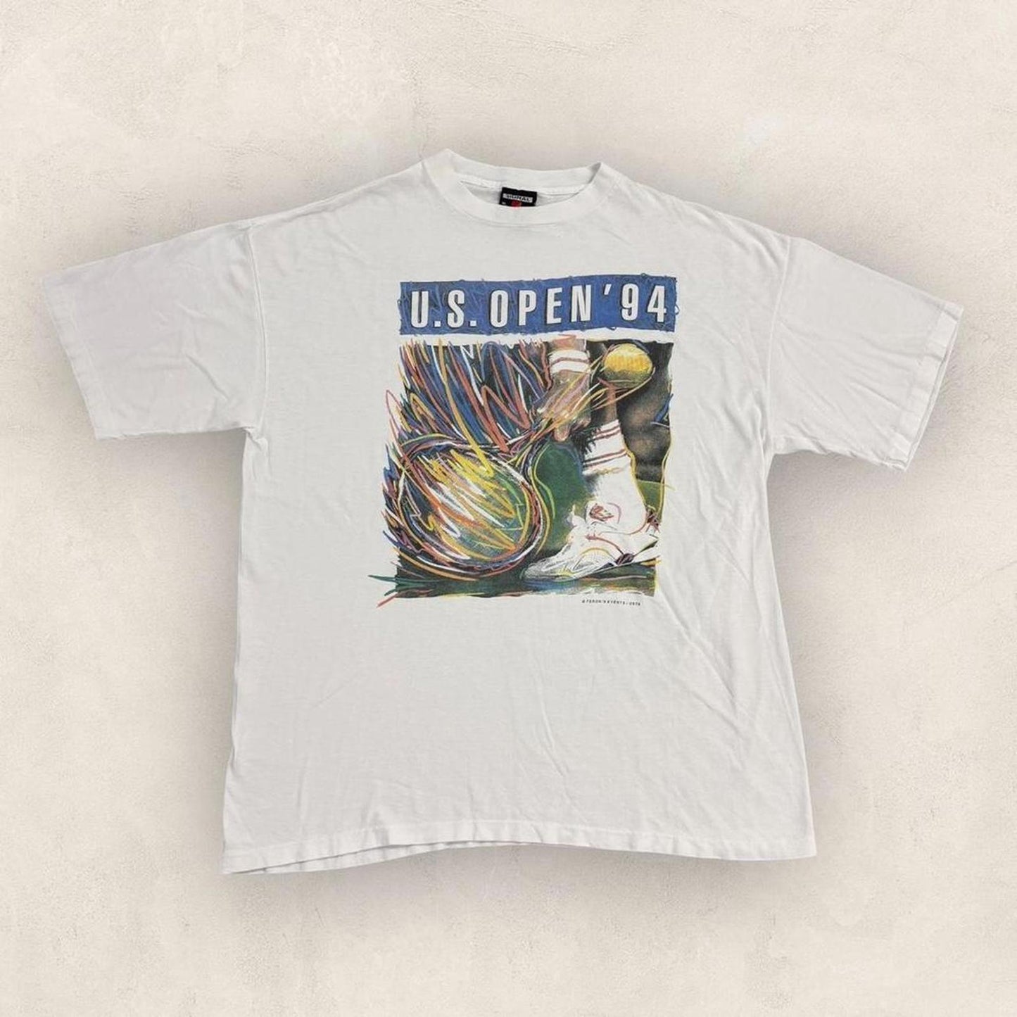 Vintage 90s US Open 94 tennis tournament ATP tour graphic t-shirt