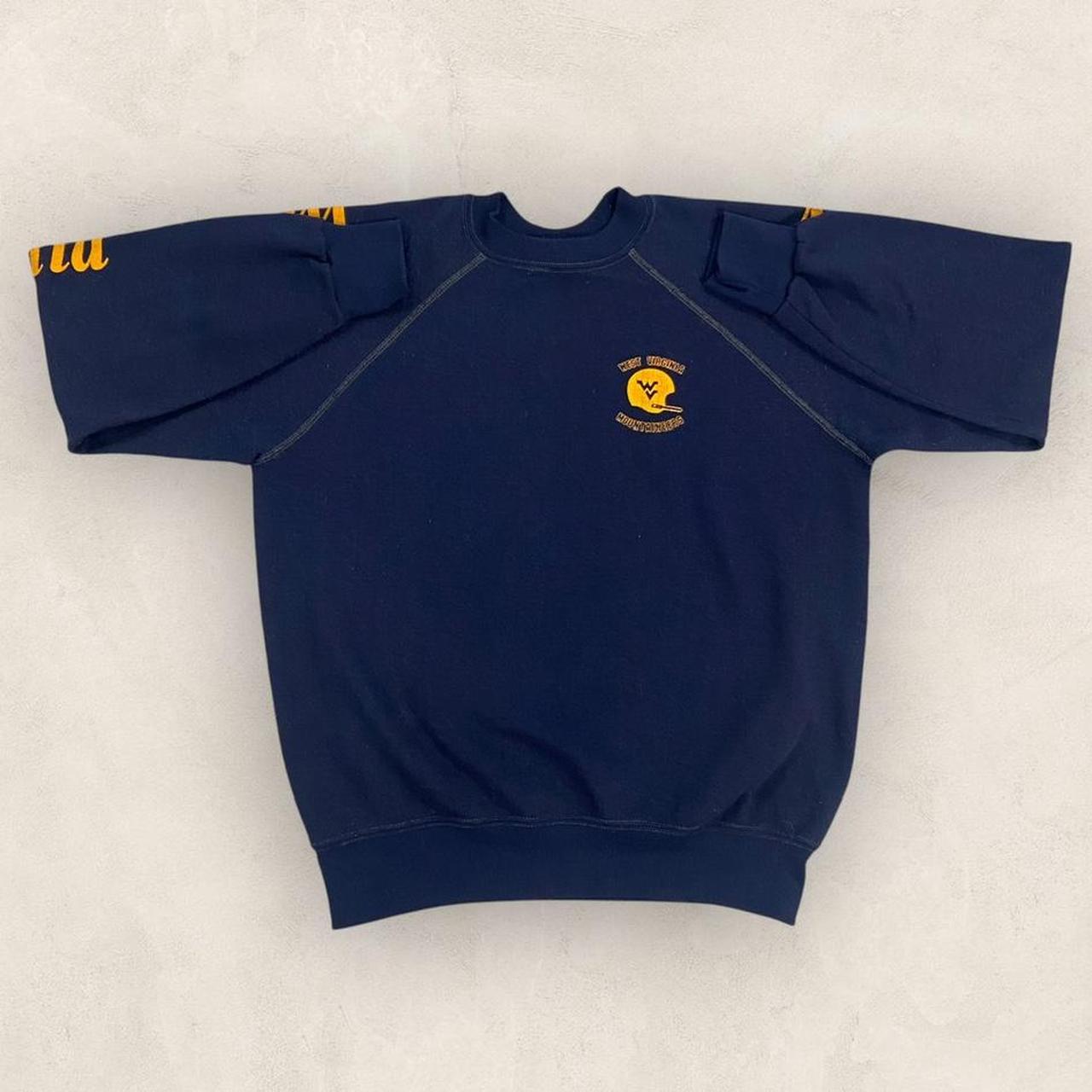 Vintage 90s USA West Virginia Mountaineers varsity American Football team graphic sweatshirt