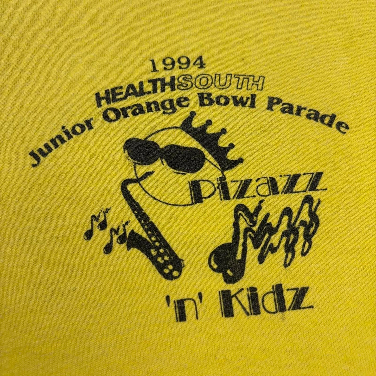 Vintage 90s USA Junior Orange Bowl Jazz Parade promotional t-shirt