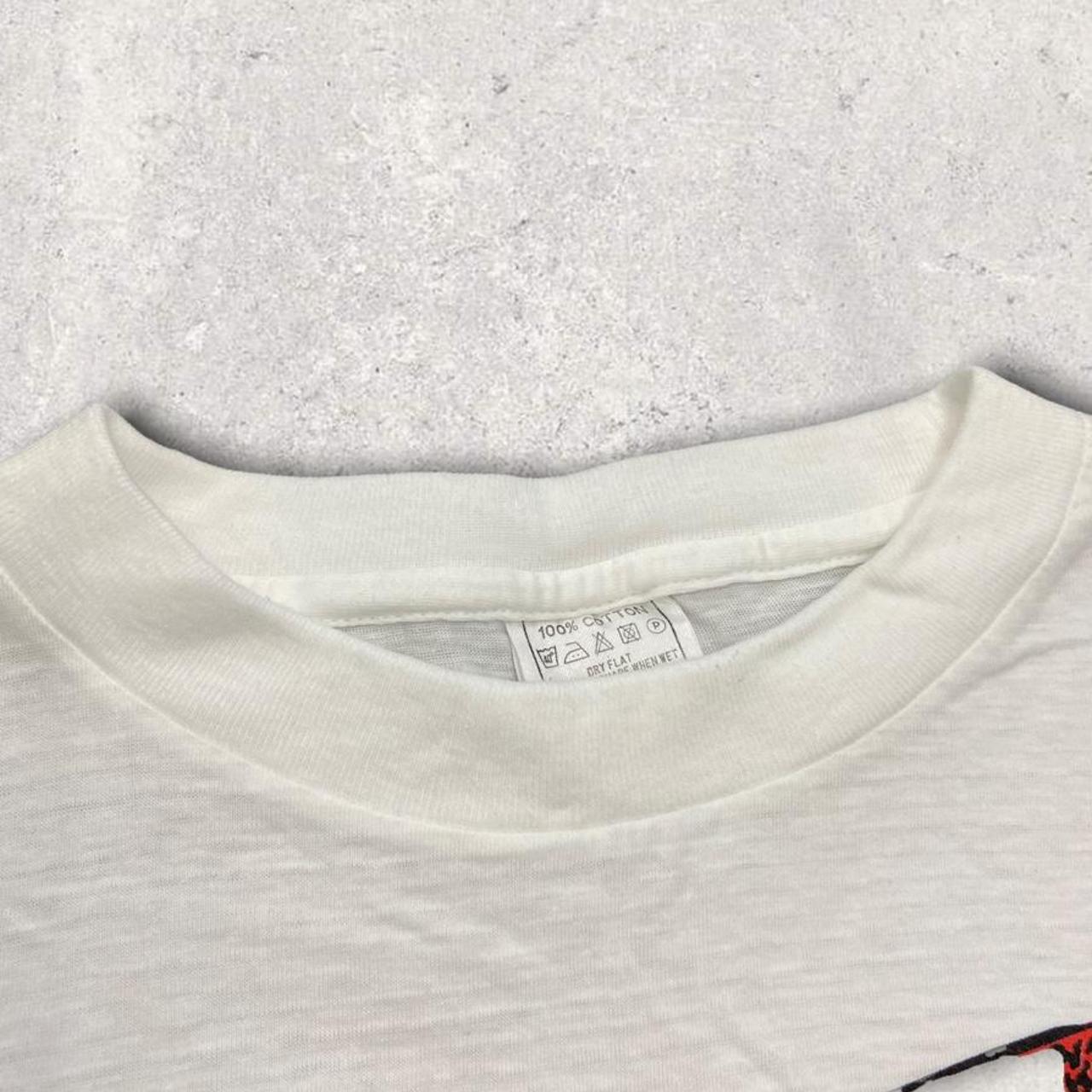 Vintage 90s USA mad dog beer alcohol graphic white t-shirt