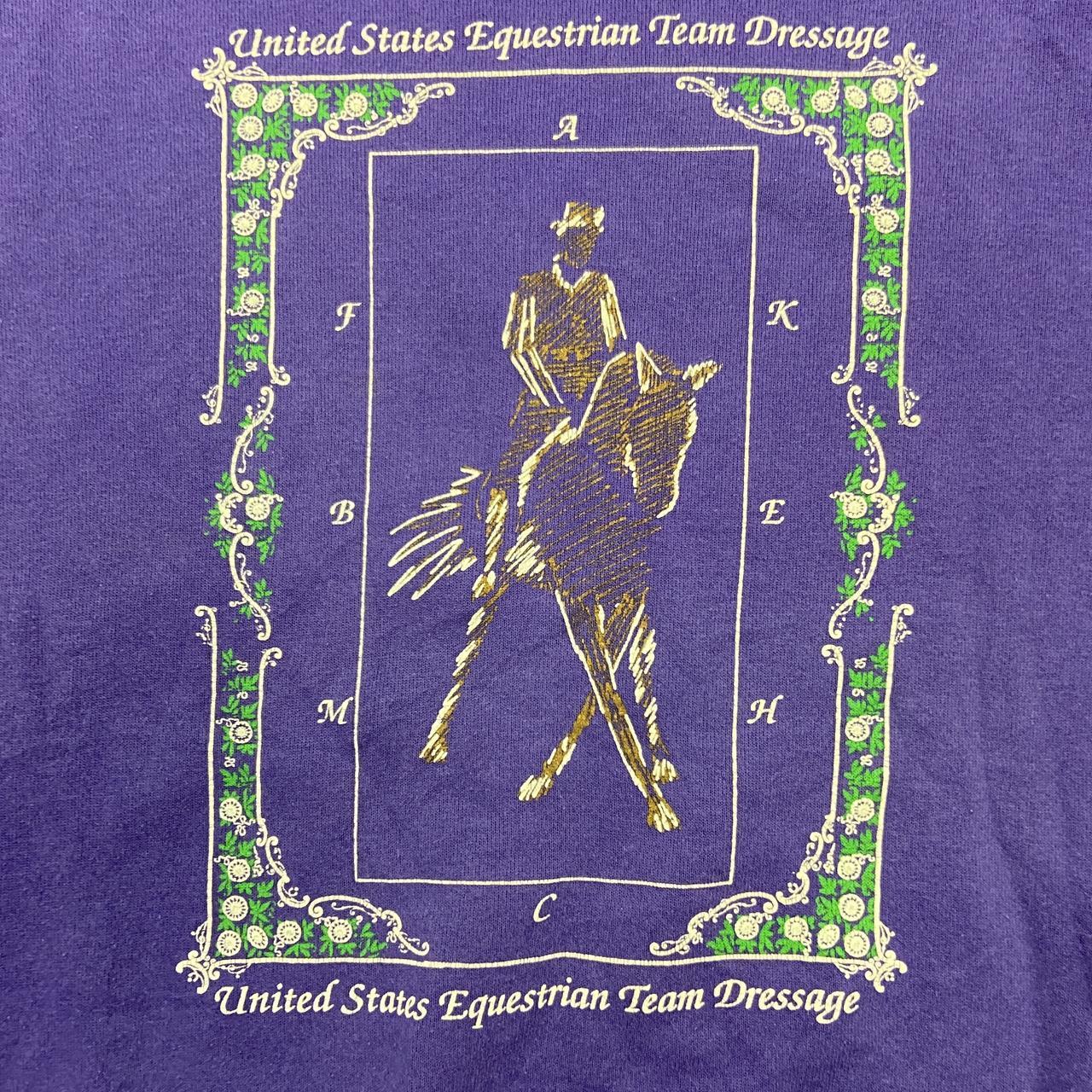 Vintage 90s USA Equestrian team horse dressage graphic sweatshirt