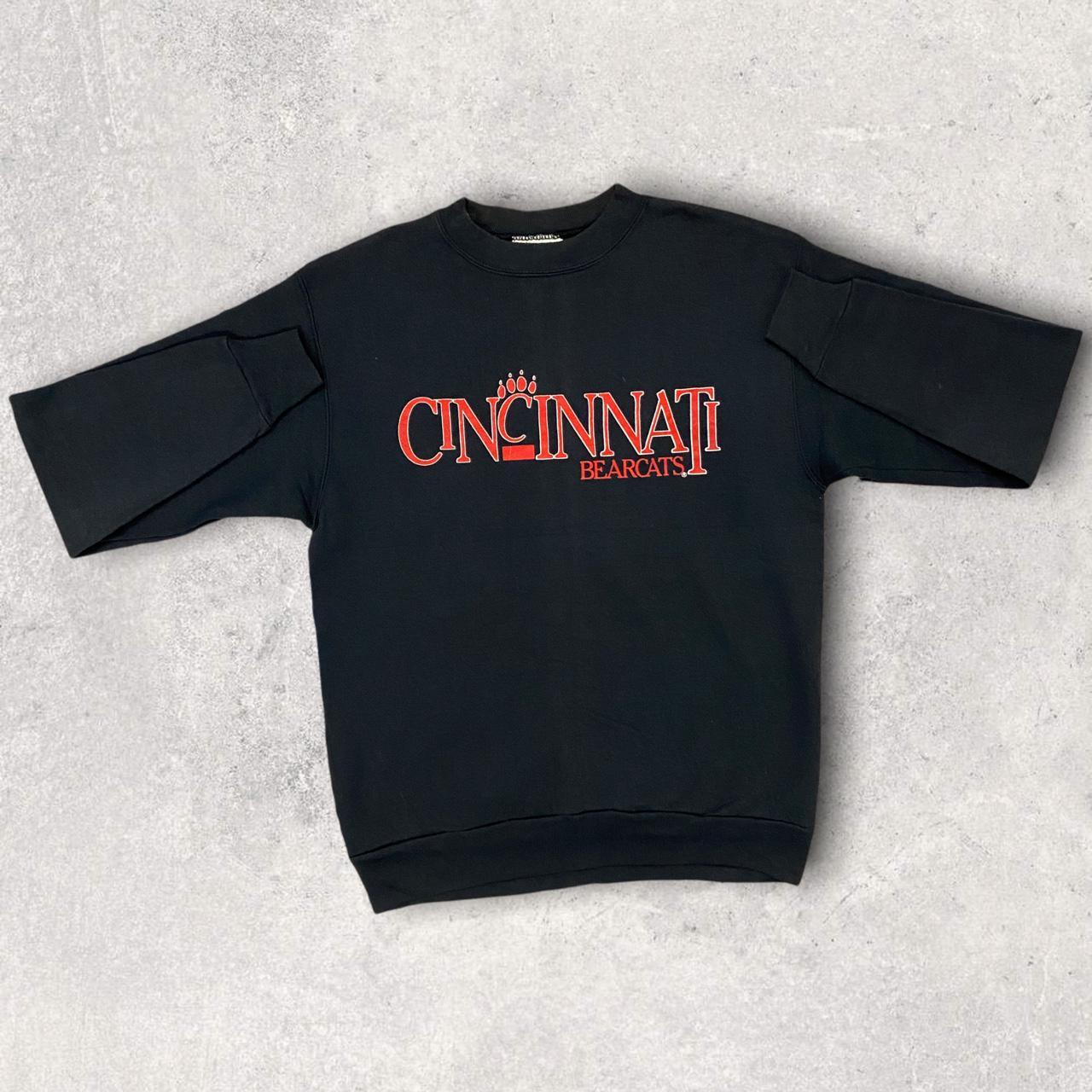 Vintage 90s USA Cincinnati Bearcats university of Cincinnati promotional graphic sweatshirt