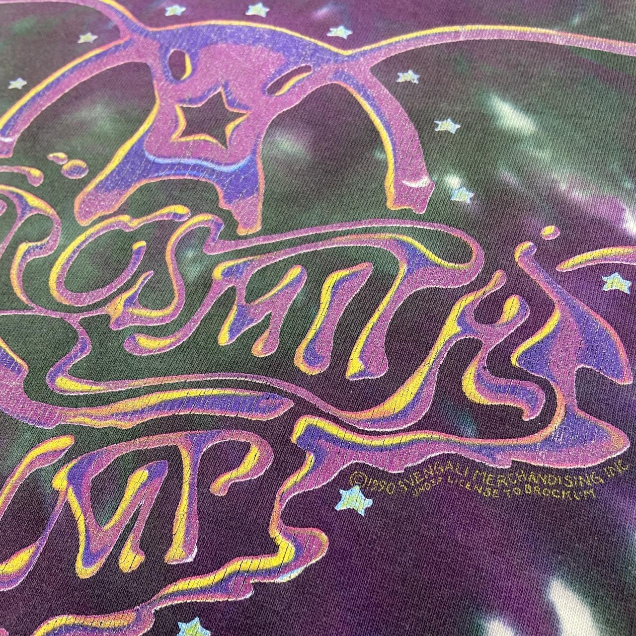 Vintage 90s USA Aerosmith pump tour tie dye promotional graphic band t-shirt
