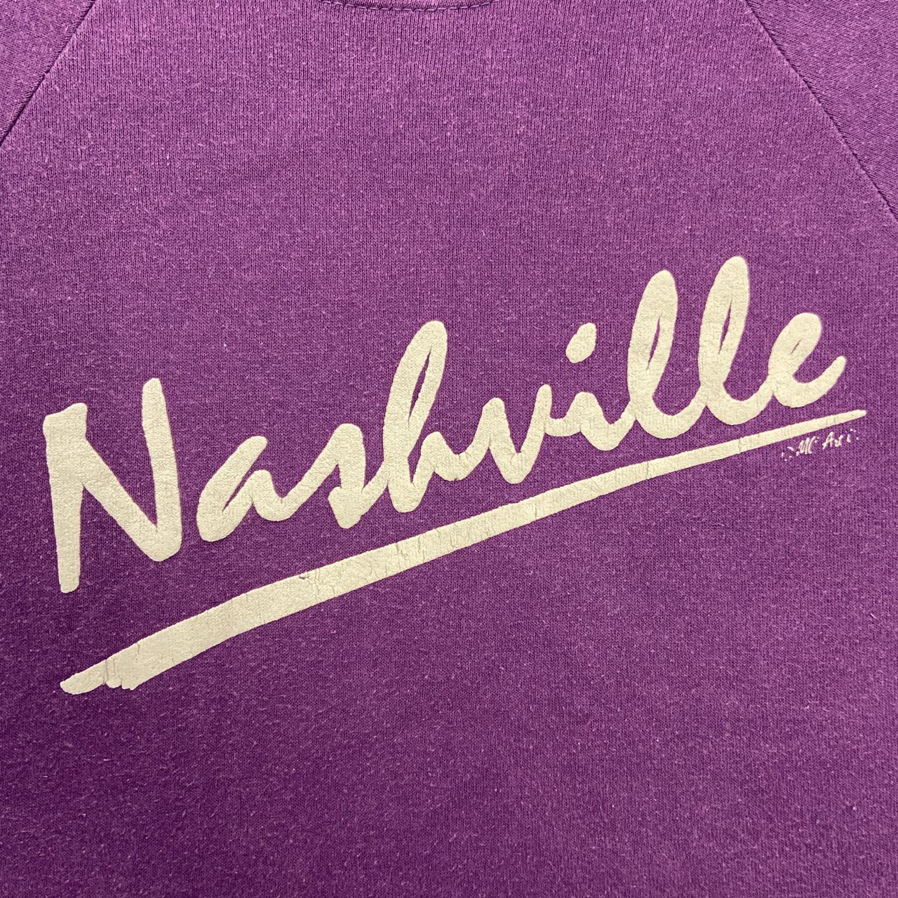 Vintage 90s USA Nashville Tennessee tourist souvenir promotional graphic sweatshirt
