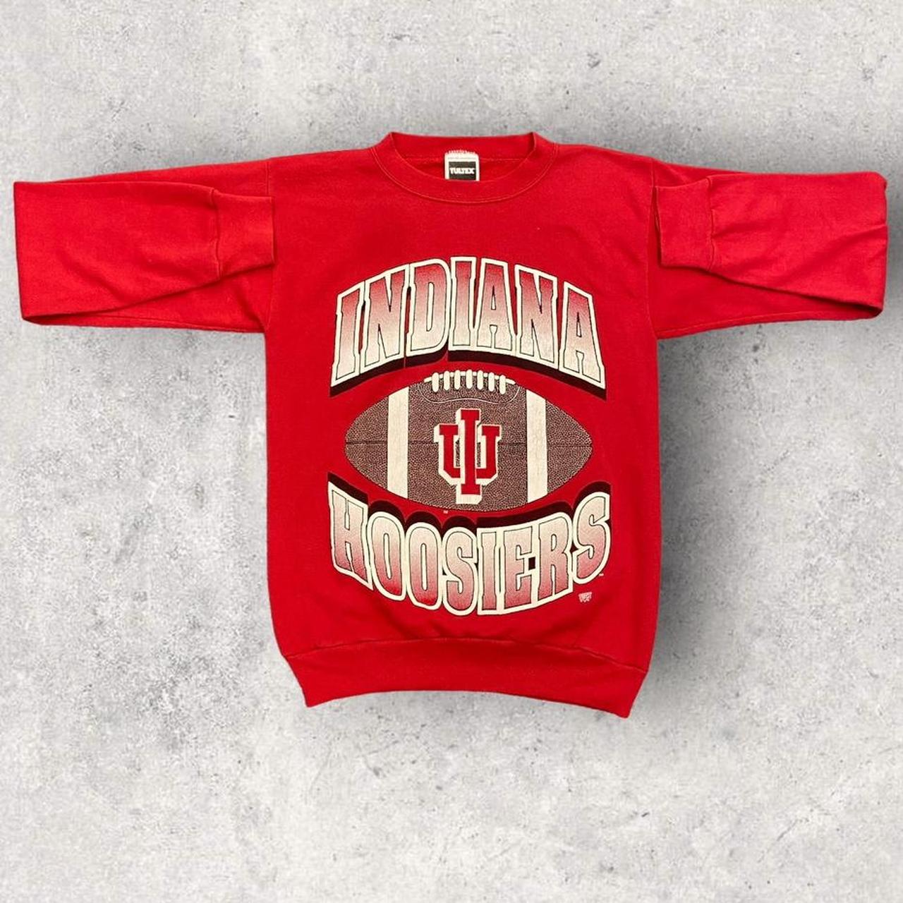 Vintage 90s USA Indiana Hoosiers American football college promotional graphic sweatshirt
