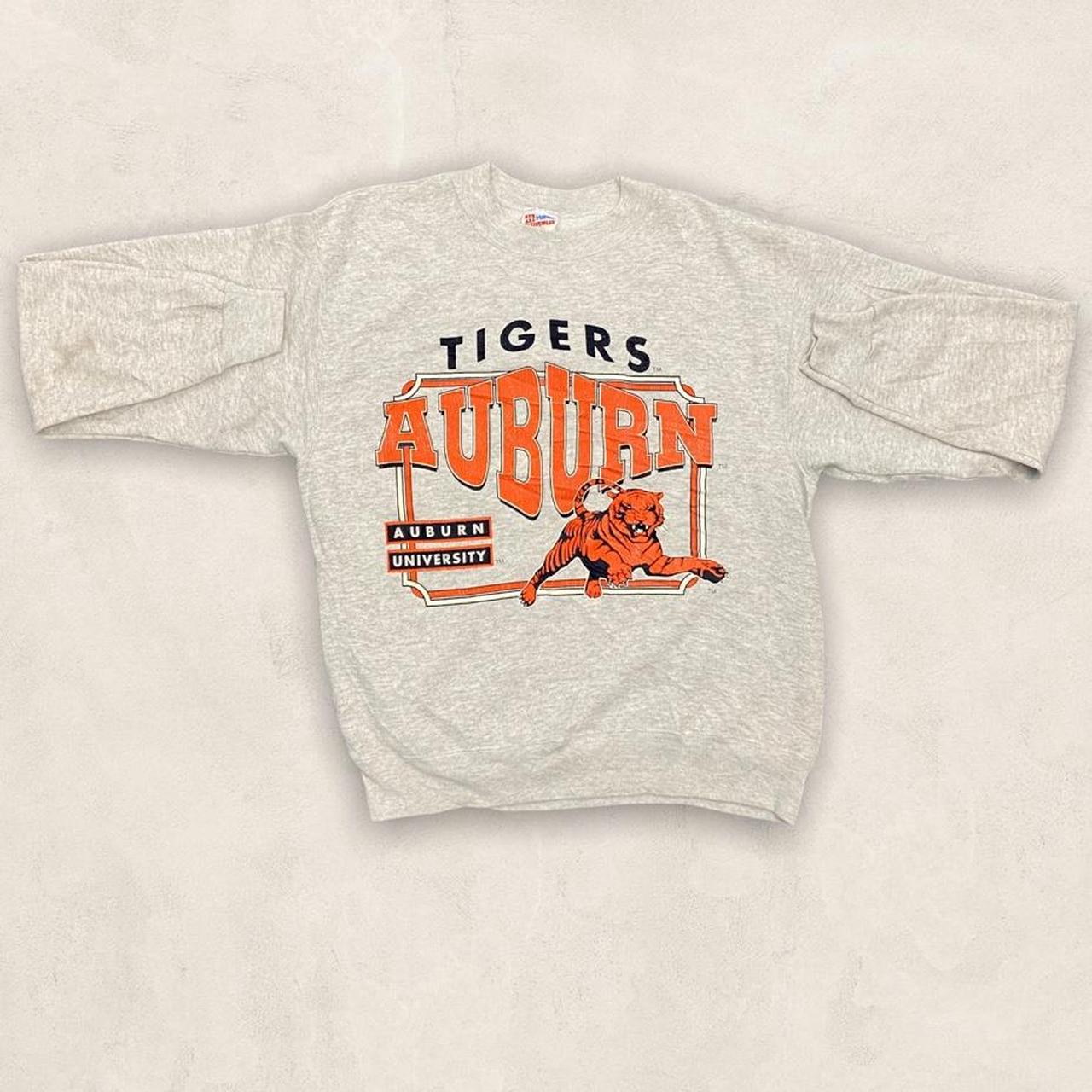 Vintage 90s USA Auburn Tigers Alabama University college football grey sweatshirt