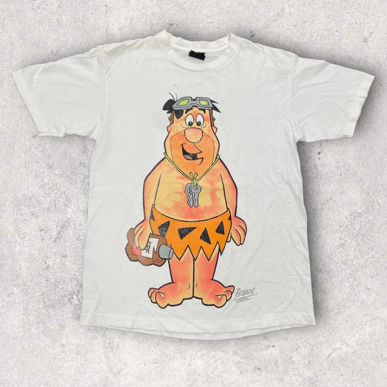 Fred Flintstone Hanna Barbara Vintage selling XL Tee Shirt 90's Cartoon USA MADE Retro