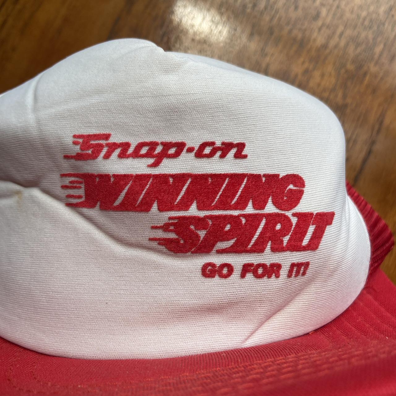 Vintage 90s USA Snap-on tools & equipment slogan promotional graphic trucker cap