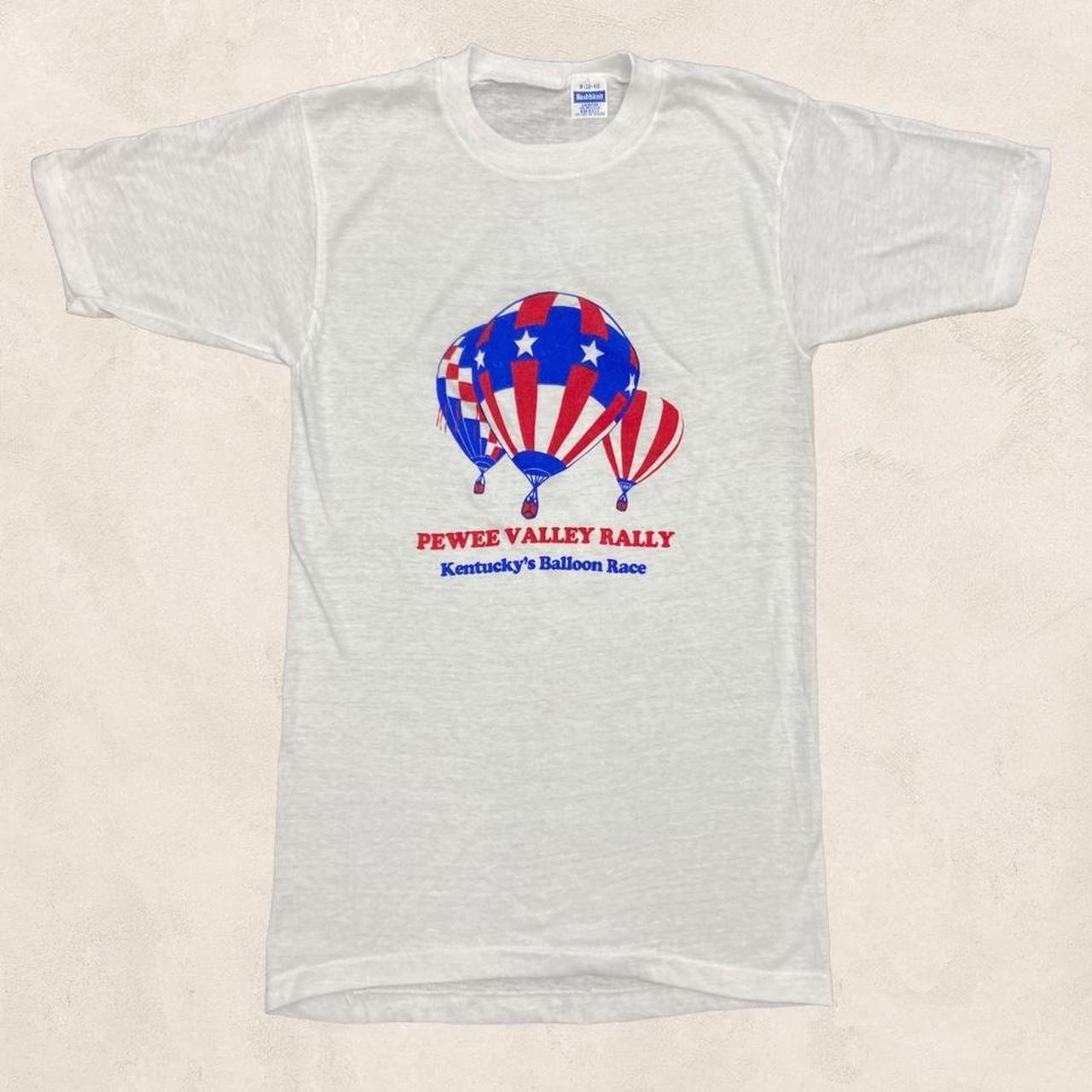 Vintage 90s USA pewee valley rally Kentucky hot air balloon race graphic t-shirt