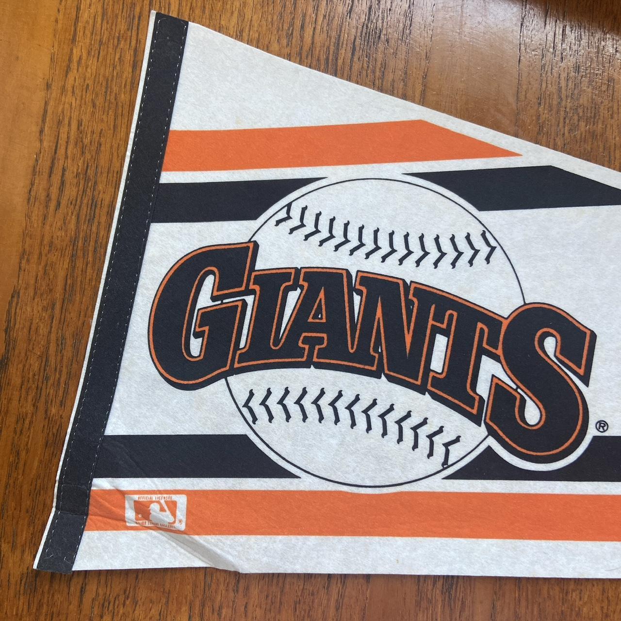 Vintage 90s USA San Francisco Giants Major League Baseball MLB felt pennant