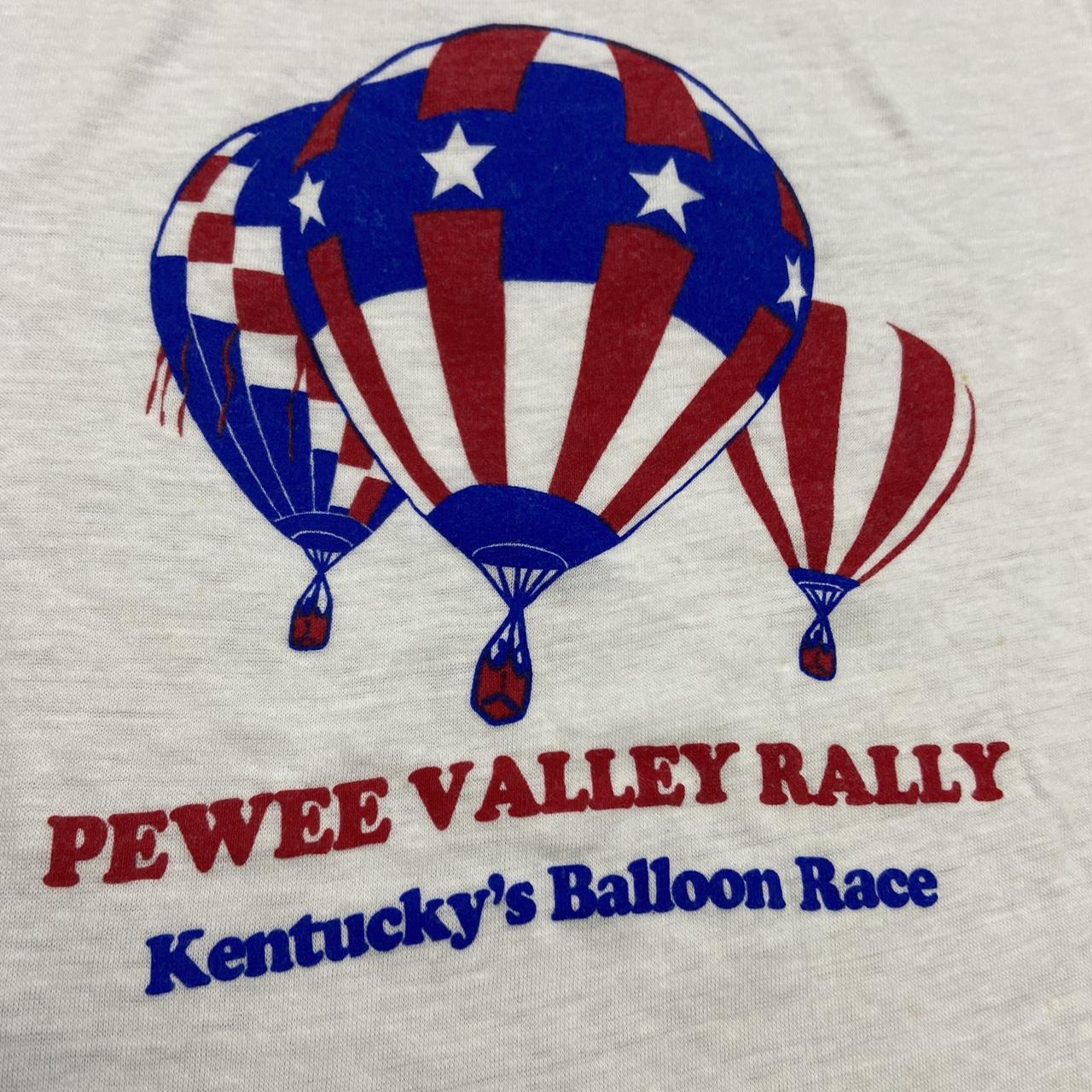 Vintage 90s USA pewee valley rally Kentucky hot air balloon race graphic t-shirt