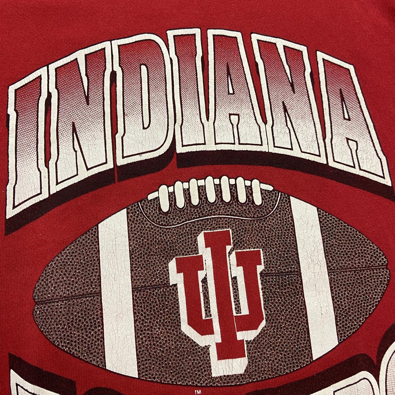 Vintage 90s USA Indiana Hoosiers American football college promotional graphic sweatshirt