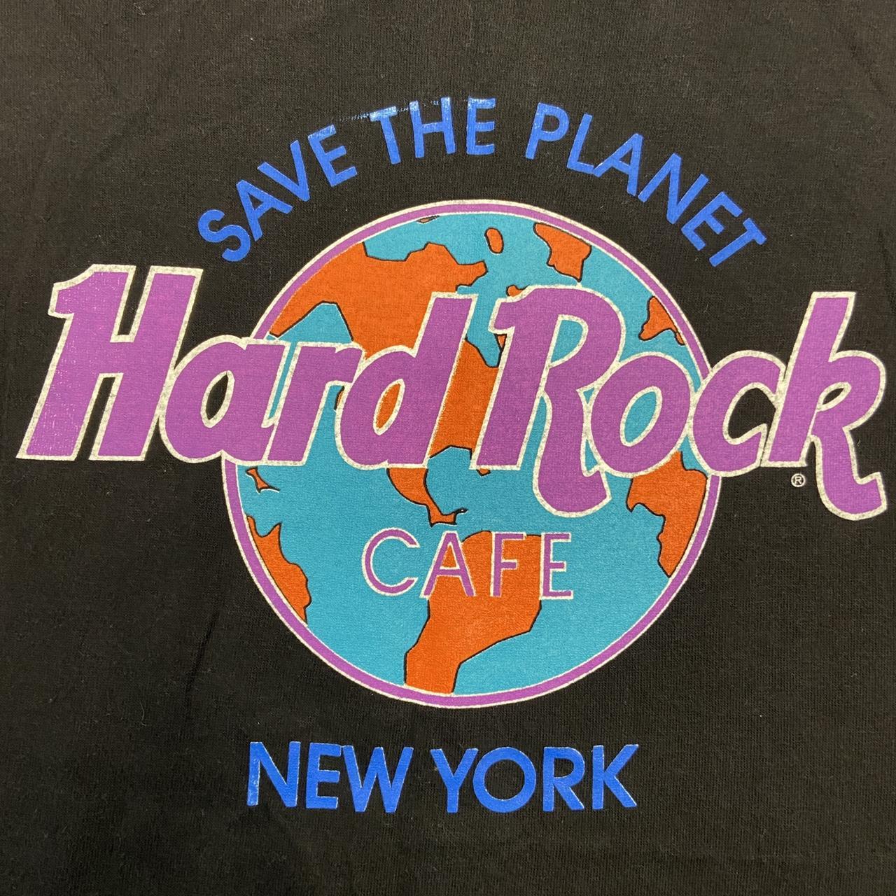 Vintage 90s USA Hard Rock Cafe New York graphic black t-shirt