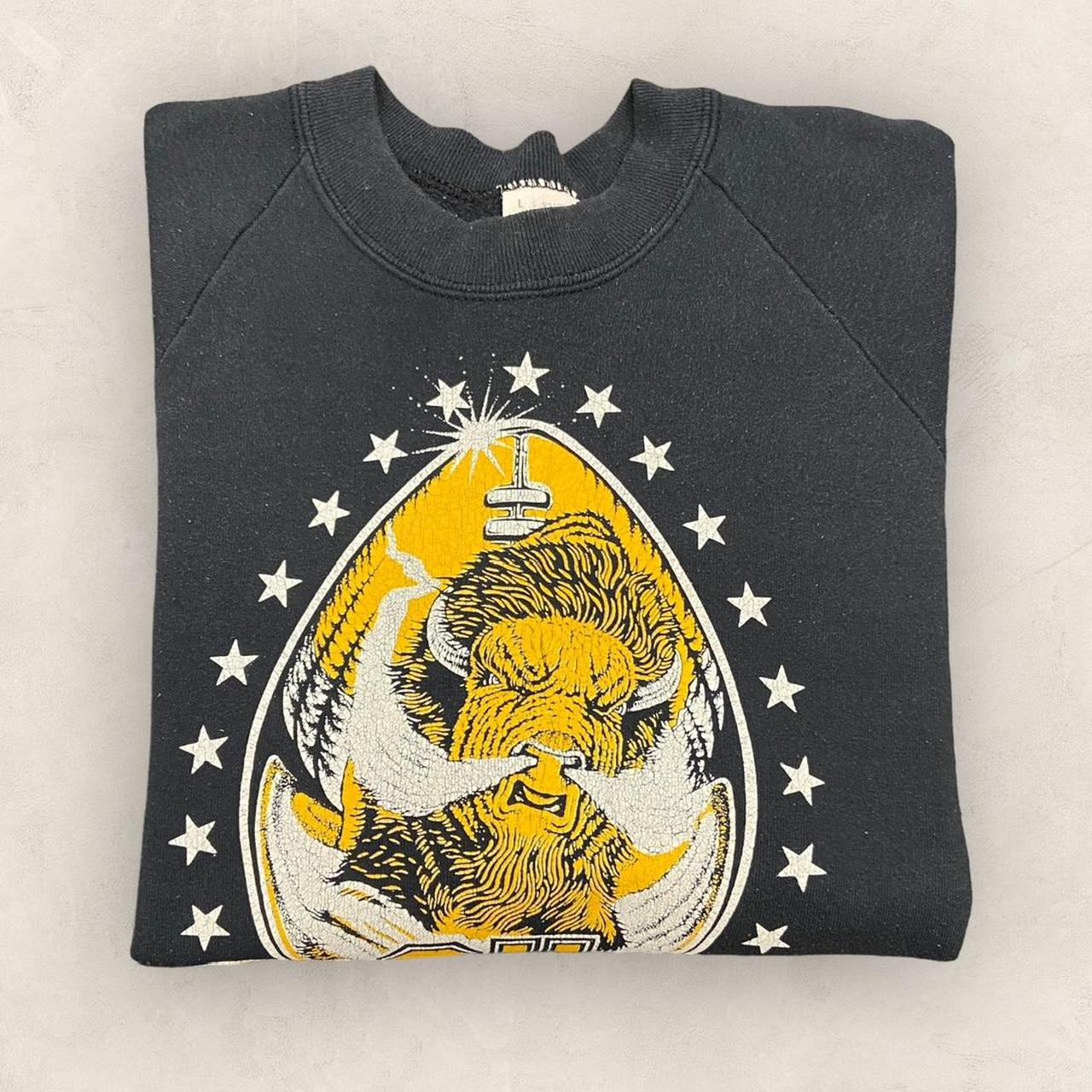 Vintage 90s USA Buffalo University Boulder Colorado college football promotional graphic sweatshirt