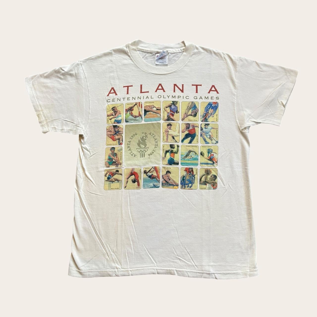 Vintage 90s USA Atlanta Olympics summer games athletics t-shirt