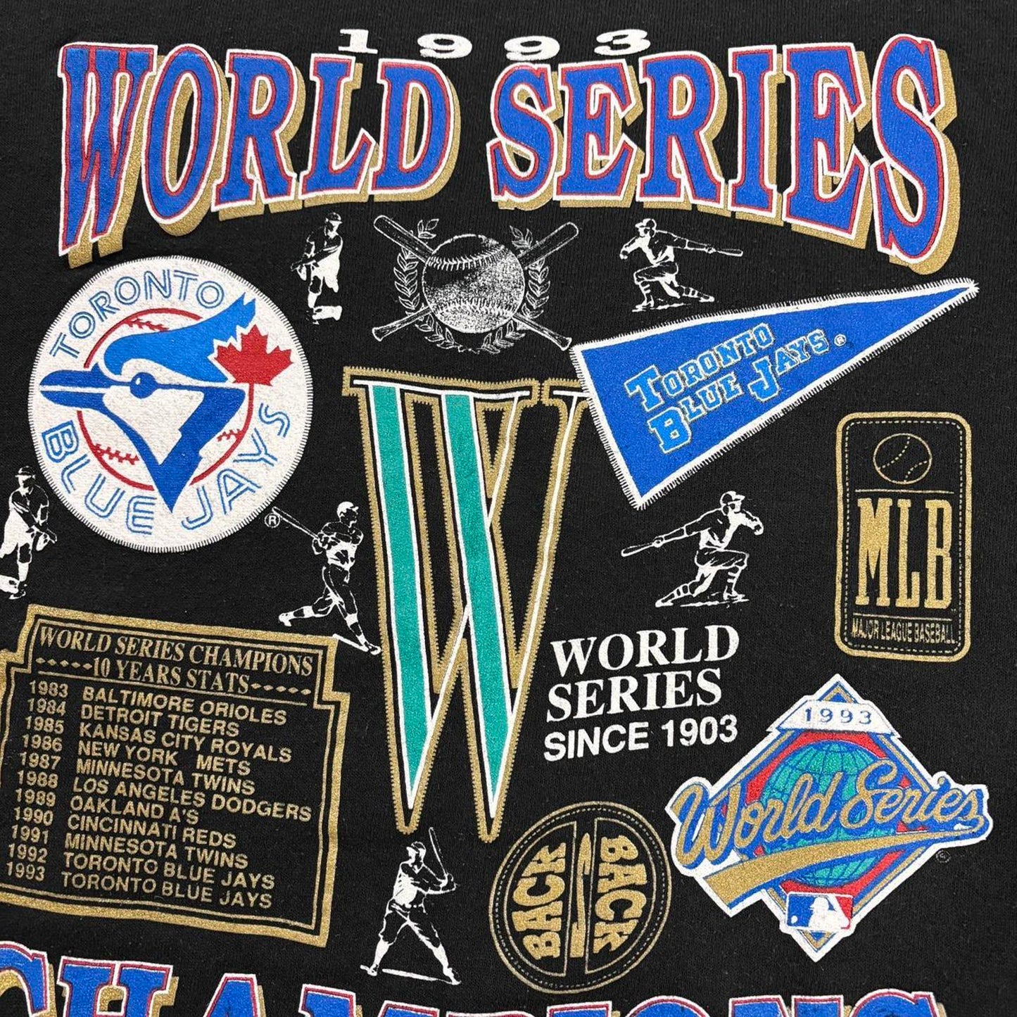 Vintage 90s USA Toronto Blue Jays World Series Champions MLB baseball sweatshirt